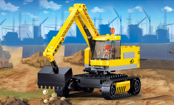 Sluban Construction Digger - B1196