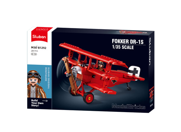 WWI Fokker Bi-Plane Fighter - B1292