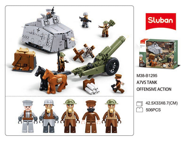 WW1 A7V German Tank Battlefield -B1295 | Sluban North America