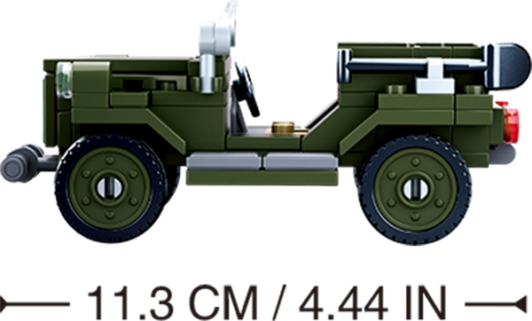 Sluban WW2 Allied Field Jeep  - 112 Piece - M38-B0682