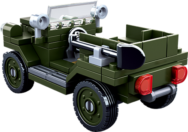 Sluban WW2 Allied Field Jeep  - 112 Piece - M38-B0682