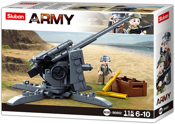 Sluban 88mm Anti-Aircraft Gun  - 115 Piece - M38-B0852
