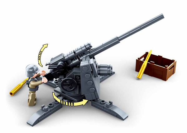 Sluban 88mm Anti-Aircraft Gun  - 115 Piece - M38-B0852