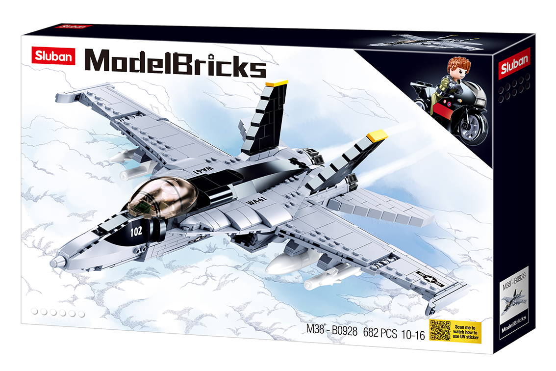 Sluban- Qbricks-Avenger, Multicolore, M38-B0761B Sluban- Qbricks-Avenger, Multicolore, M38-B0761B