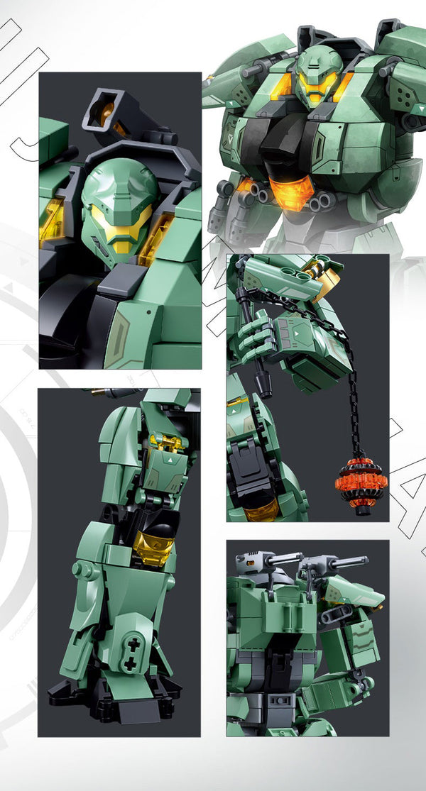 Mech Warrior -Green Warrior B1153