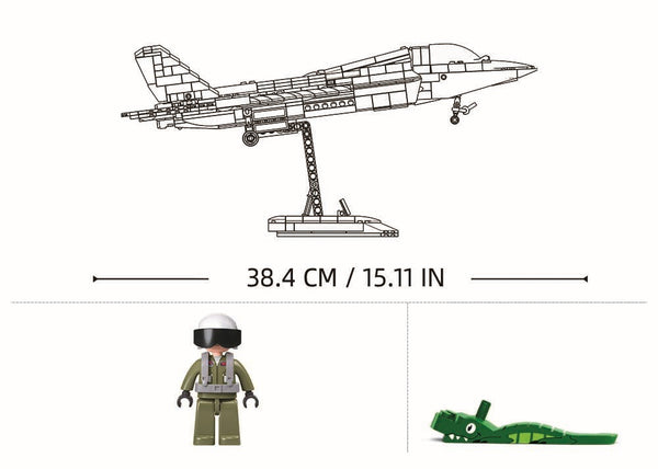 J35 Stealth Aircraft Sluban Set - 838 Pieces - M38-B1186