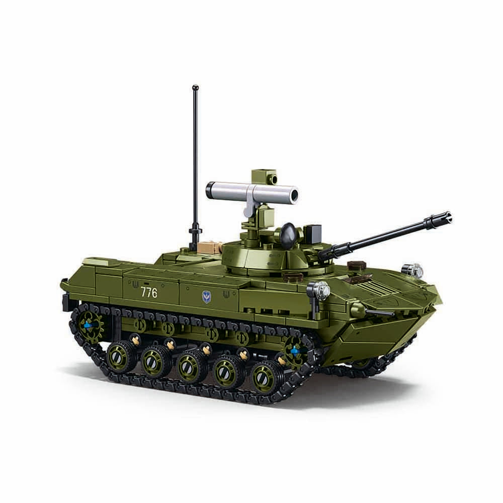 Set De Construcción Sluban BMD-2S Vehículo Blindado - 516 Piezas, Modelo Militar, Para Mayores De 3 Años