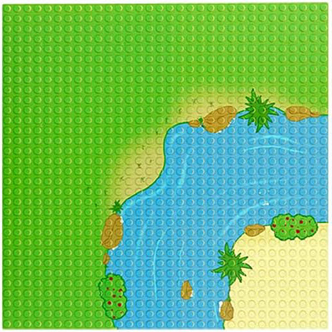 River Base Plates 25 x 25 cm Sluban North America