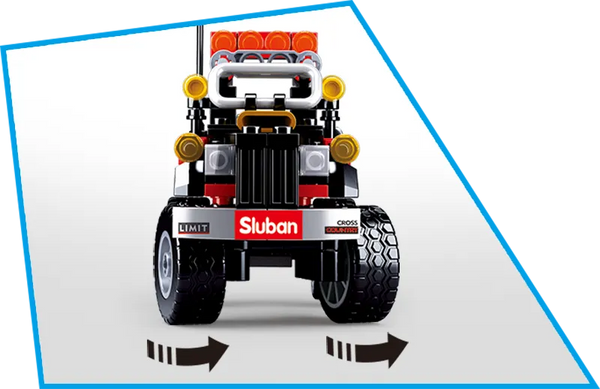 Sluban Off Road Car Club - 4x4 Car Series M38-B0663D