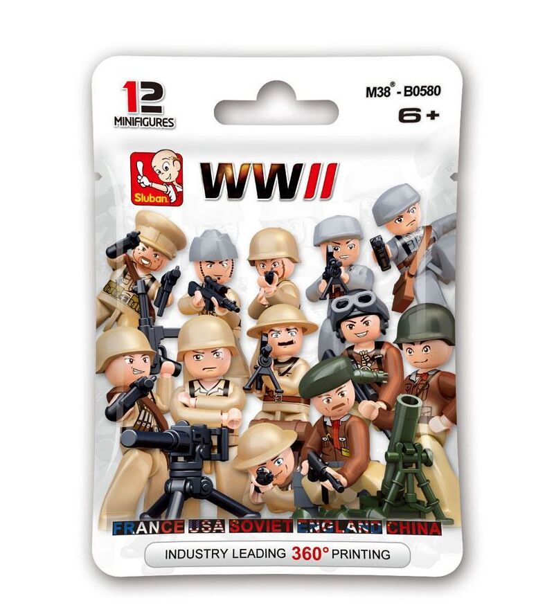 WWII - Individual Mini Figure in sealed bag M38-B0581 | Sluban