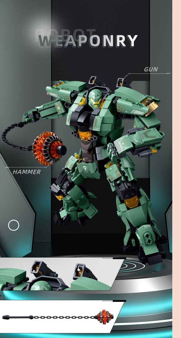 Mech Warrior -Green Warrior B1153