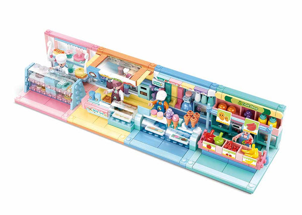 Girl's Mini Set / Mini Shop Building 8 sets in One Mega Pack  - 868 Pieces - M38-B0792
