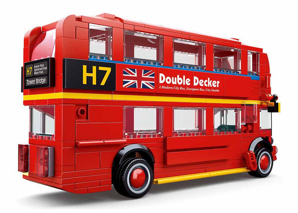 Sluban London Double Decker Bus - London Bus - 382 Pieces - M38-B0708 -