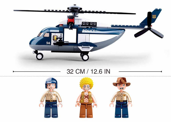 Police Helicopter and Truck B0656