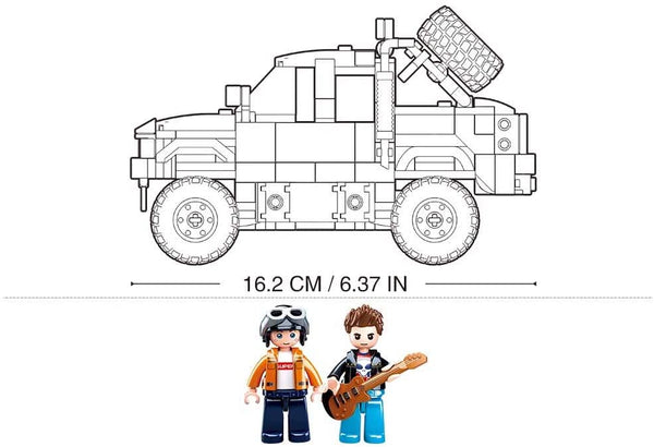 Sluban F350 Pick-up Truck Road Car - 363 Pieces - M38-B0813