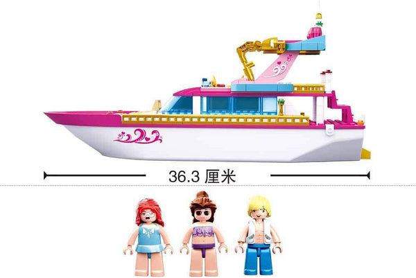 Girl's Dream Luxury Yacht Power Boat  - 212 Pieces - M38-B0722