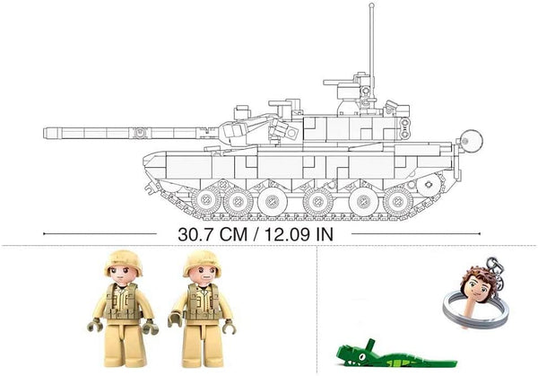 T-99A Modern Battle Tank - M38-B0790 - 893 Pieces