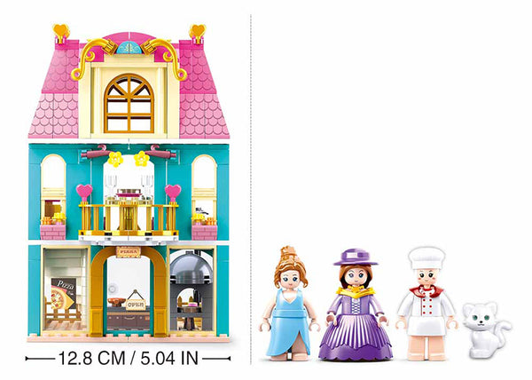 Victorian Girls Village - Pizzeria Restaurant - M38-B0875 - 287 Pcs