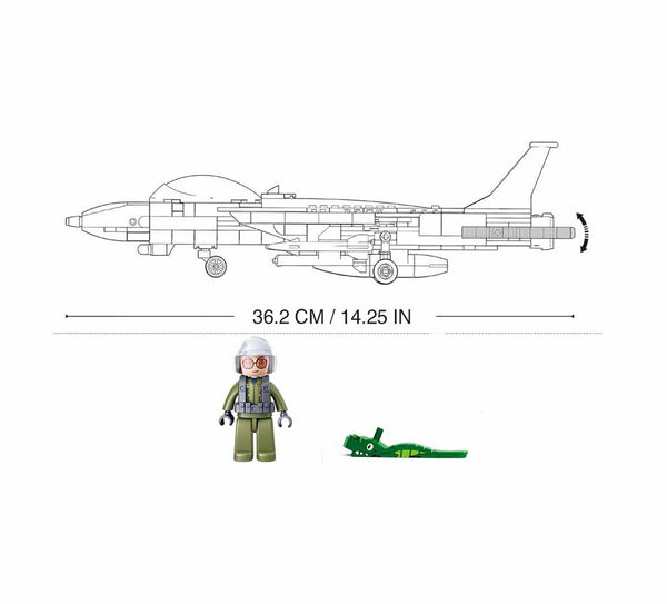 F-14 US Tomcat Fighter Jet - 404 Pieces - M38-B0755