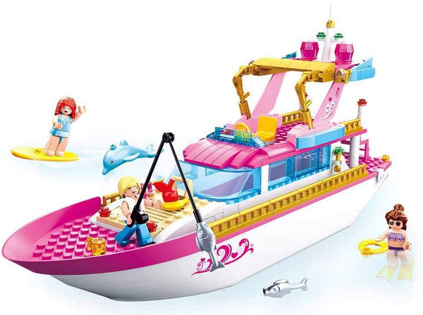 Girl's Dream Luxury Yacht Power Boat  - 212 Pieces - M38-B0722