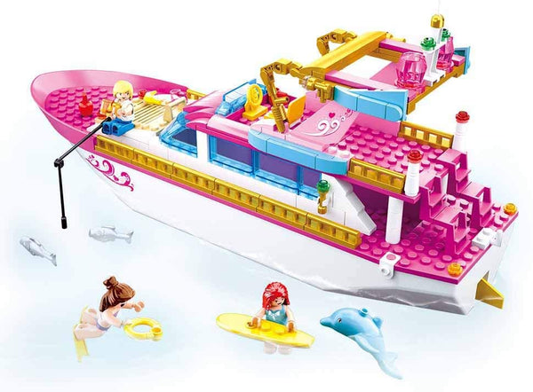 Girl's Dream Luxury Yacht Power Boat  - 212 Pieces - M38-B0722