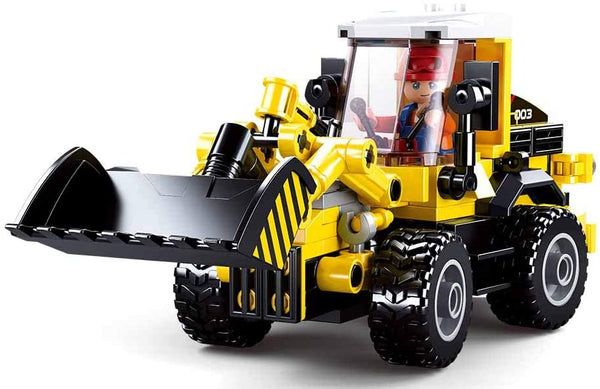New Forklift / Bulldozer (2 in 1 Set ) - 200 Pieces - M38-B0803