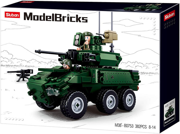 Sluban LAV Armored Vehicle - All Terrain Tank - 384 Pieces - M38-B0753