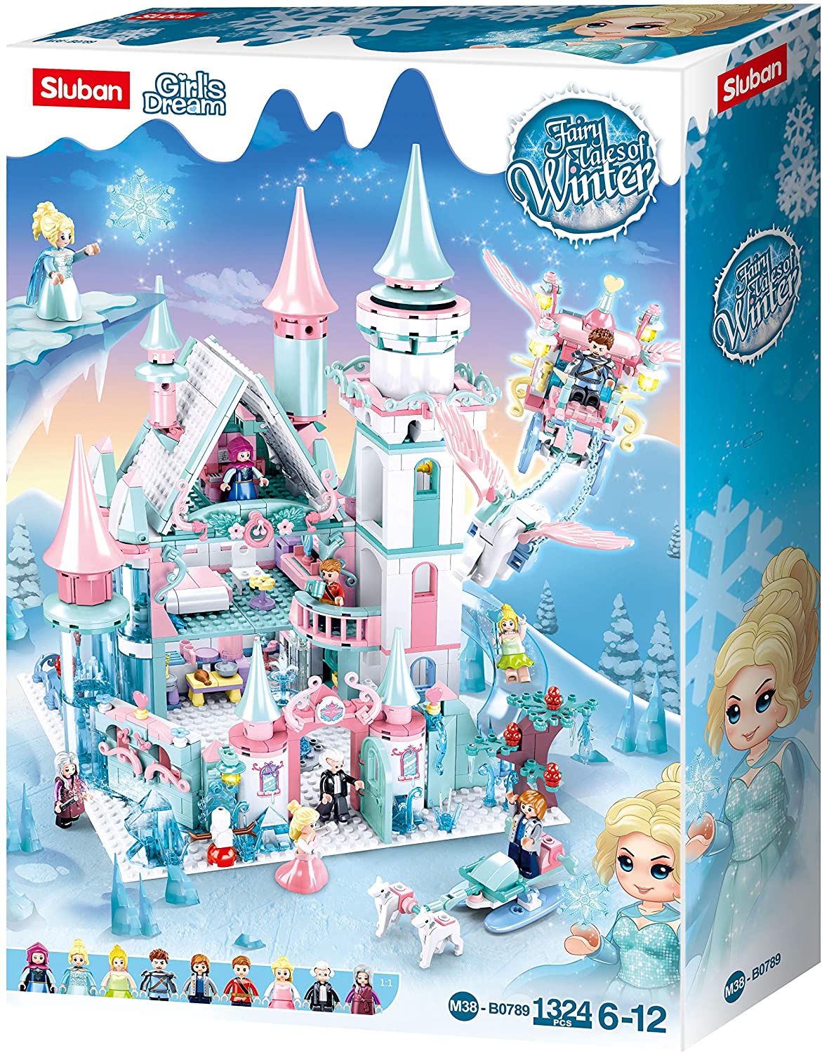 Sluban Fairy Tale Castle Adventure Winter Castle 1324 Psc M38 B0789
