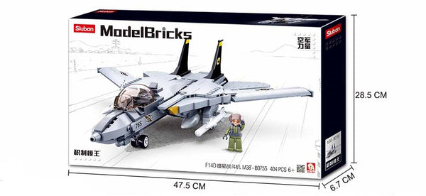 F-14 US Tomcat Fighter Jet - 404 Pieces - M38-B0755