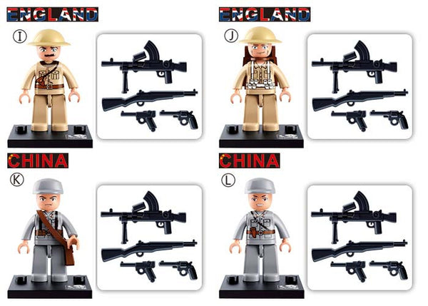 WWII mini figure - 1 blister pack-M38-B0580